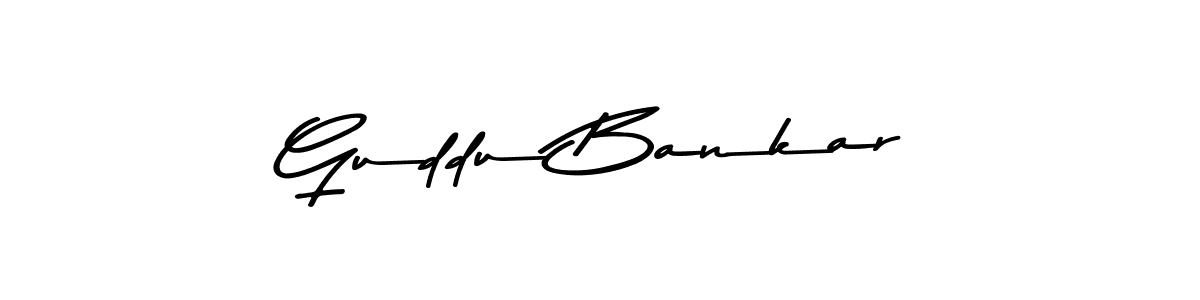 Guddu Bankar stylish signature style. Best Handwritten Sign (Asem Kandis PERSONAL USE) for my name. Handwritten Signature Collection Ideas for my name Guddu Bankar. Guddu Bankar signature style 9 images and pictures png