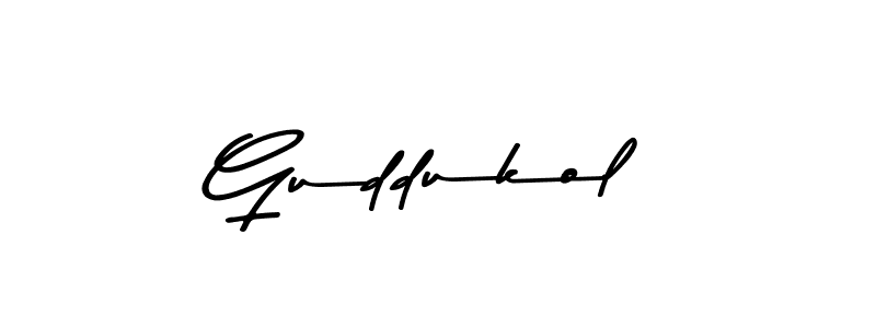 Guddukol stylish signature style. Best Handwritten Sign (Asem Kandis PERSONAL USE) for my name. Handwritten Signature Collection Ideas for my name Guddukol. Guddukol signature style 9 images and pictures png