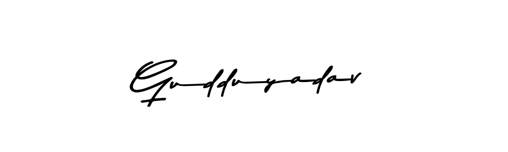 Asem Kandis PERSONAL USE is a professional signature style that is perfect for those who want to add a touch of class to their signature. It is also a great choice for those who want to make their signature more unique. Get Gudduyadav name to fancy signature for free. Gudduyadav signature style 9 images and pictures png