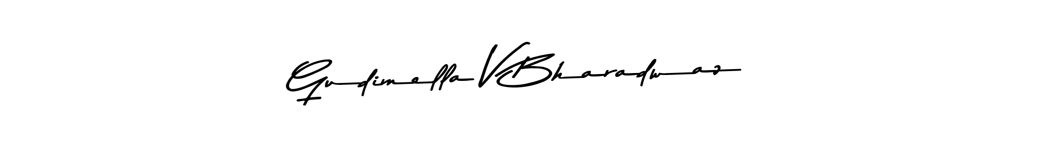 Make a short Gudimella V Bharadwaz signature style. Manage your documents anywhere anytime using Asem Kandis PERSONAL USE. Create and add eSignatures, submit forms, share and send files easily. Gudimella V Bharadwaz signature style 9 images and pictures png