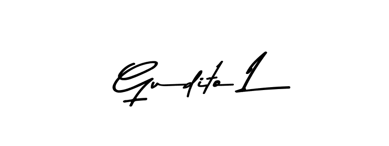Also we have Gudito L name is the best signature style. Create professional handwritten signature collection using Asem Kandis PERSONAL USE autograph style. Gudito L signature style 9 images and pictures png