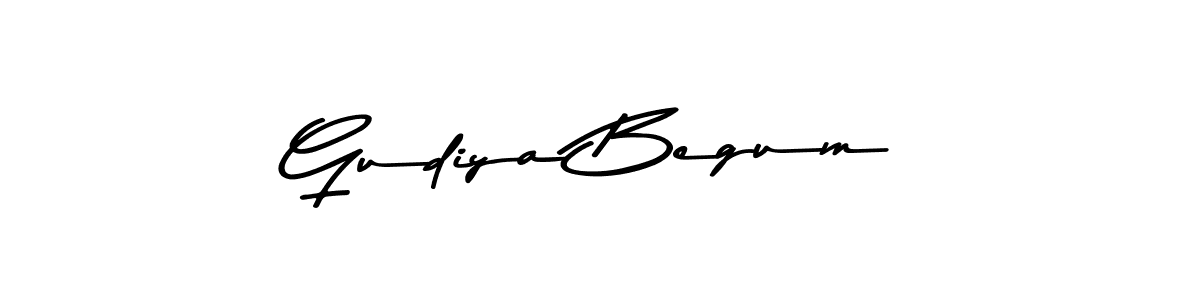 Design your own signature with our free online signature maker. With this signature software, you can create a handwritten (Asem Kandis PERSONAL USE) signature for name Gudiya Begum. Gudiya Begum signature style 9 images and pictures png