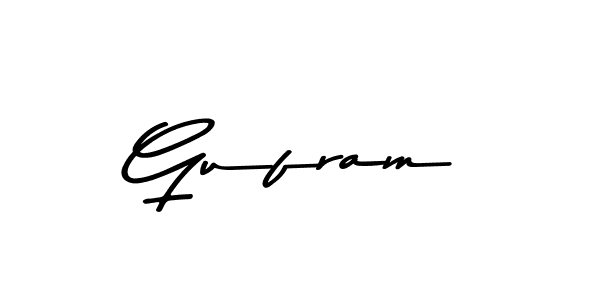Design your own signature with our free online signature maker. With this signature software, you can create a handwritten (Asem Kandis PERSONAL USE) signature for name Gufram. Gufram signature style 9 images and pictures png