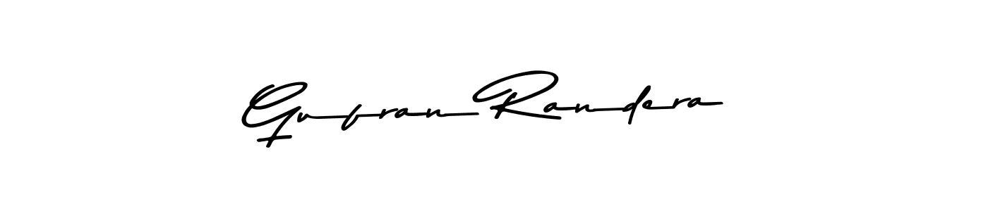 Make a short Gufran Randera signature style. Manage your documents anywhere anytime using Asem Kandis PERSONAL USE. Create and add eSignatures, submit forms, share and send files easily. Gufran Randera signature style 9 images and pictures png