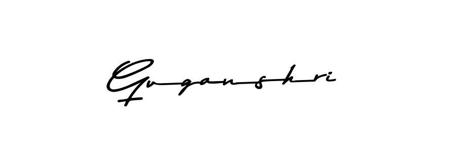 Create a beautiful signature design for name Guganshri. With this signature (Asem Kandis PERSONAL USE) fonts, you can make a handwritten signature for free. Guganshri signature style 9 images and pictures png