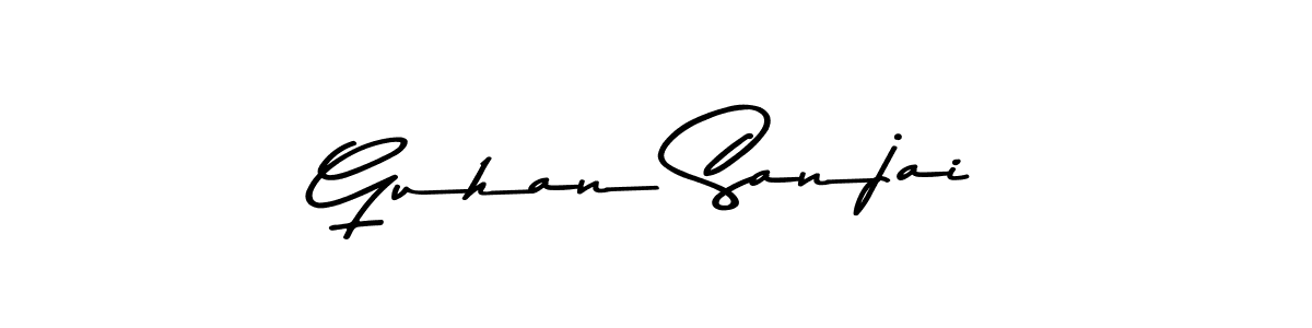 Similarly Asem Kandis PERSONAL USE is the best handwritten signature design. Signature creator online .You can use it as an online autograph creator for name Guhan Sanjai. Guhan Sanjai signature style 9 images and pictures png