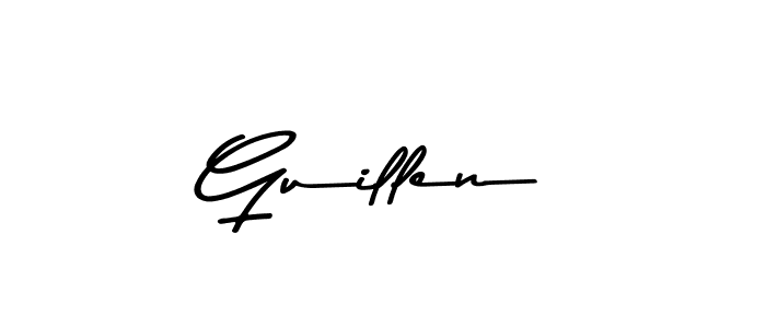 You should practise on your own different ways (Asem Kandis PERSONAL USE) to write your name (Guillen) in signature. don't let someone else do it for you. Guillen signature style 9 images and pictures png