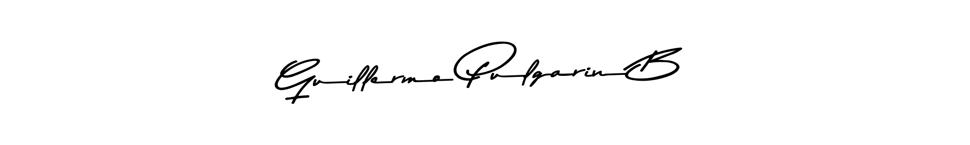 Create a beautiful signature design for name Guillermo Pulgarin B. With this signature (Asem Kandis PERSONAL USE) fonts, you can make a handwritten signature for free. Guillermo Pulgarin B signature style 9 images and pictures png
