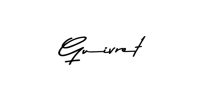 Design your own signature with our free online signature maker. With this signature software, you can create a handwritten (Asem Kandis PERSONAL USE) signature for name Guivret. Guivret signature style 9 images and pictures png