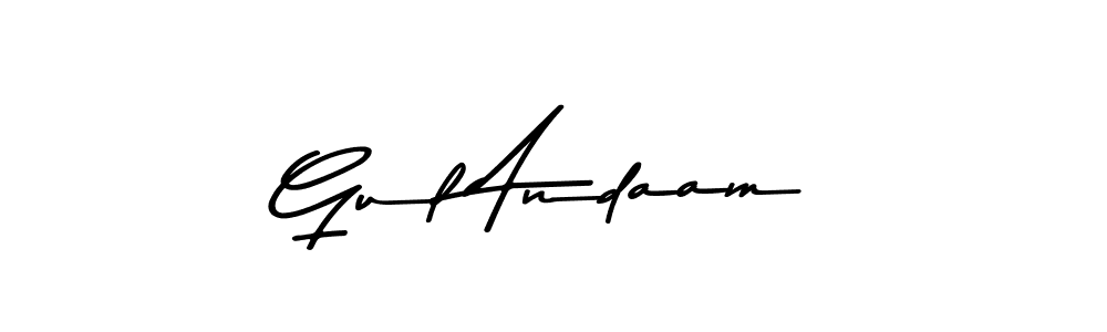 Design your own signature with our free online signature maker. With this signature software, you can create a handwritten (Asem Kandis PERSONAL USE) signature for name Gul Andaam. Gul Andaam signature style 9 images and pictures png