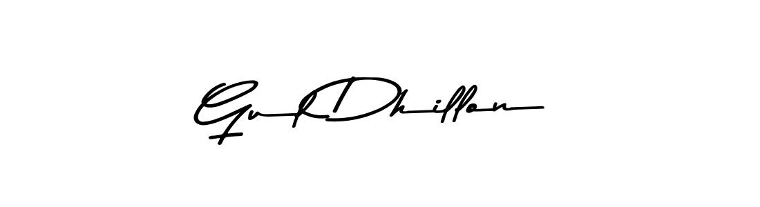 Gul Dhillon stylish signature style. Best Handwritten Sign (Asem Kandis PERSONAL USE) for my name. Handwritten Signature Collection Ideas for my name Gul Dhillon. Gul Dhillon signature style 9 images and pictures png