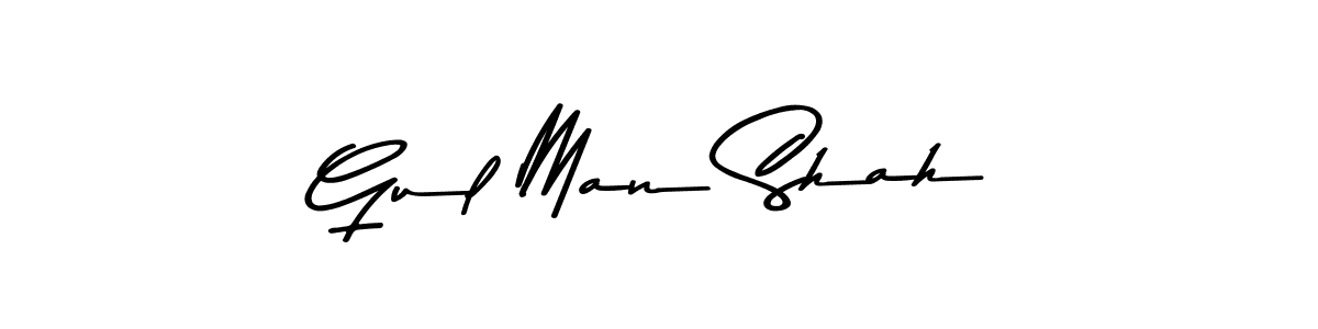 Design your own signature with our free online signature maker. With this signature software, you can create a handwritten (Asem Kandis PERSONAL USE) signature for name Gul Man Shah. Gul Man Shah signature style 9 images and pictures png