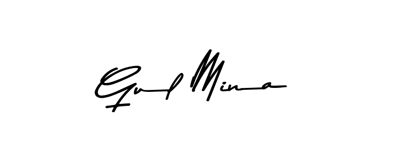 Make a beautiful signature design for name Gul Mina. With this signature (Asem Kandis PERSONAL USE) style, you can create a handwritten signature for free. Gul Mina signature style 9 images and pictures png