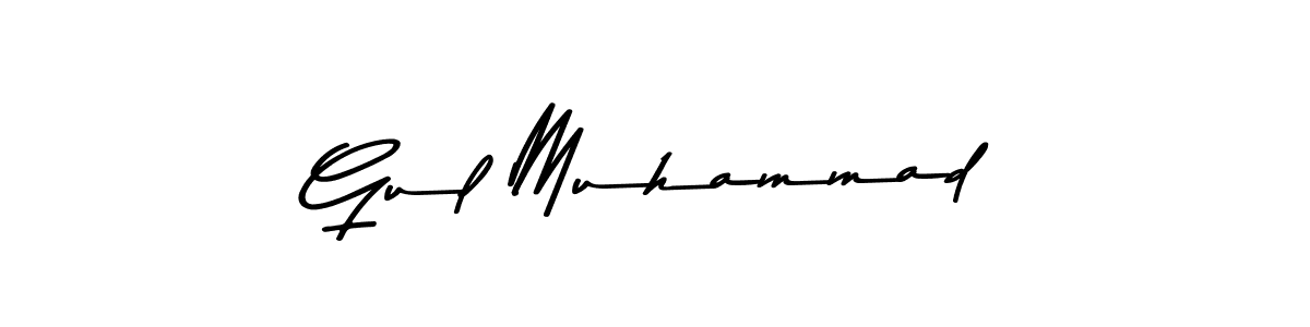 Make a beautiful signature design for name Gul Muhammad. With this signature (Asem Kandis PERSONAL USE) style, you can create a handwritten signature for free. Gul Muhammad signature style 9 images and pictures png