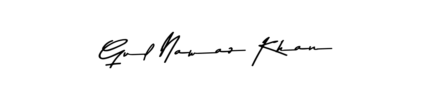 Design your own signature with our free online signature maker. With this signature software, you can create a handwritten (Asem Kandis PERSONAL USE) signature for name Gul Nawaz Khan. Gul Nawaz Khan signature style 9 images and pictures png