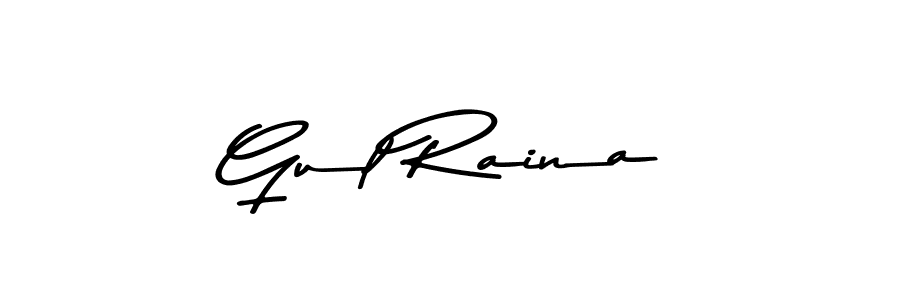 This is the best signature style for the Gul Raina name. Also you like these signature font (Asem Kandis PERSONAL USE). Mix name signature. Gul Raina signature style 9 images and pictures png