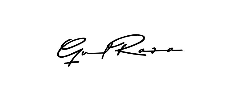 Design your own signature with our free online signature maker. With this signature software, you can create a handwritten (Asem Kandis PERSONAL USE) signature for name Gul Raza. Gul Raza signature style 9 images and pictures png