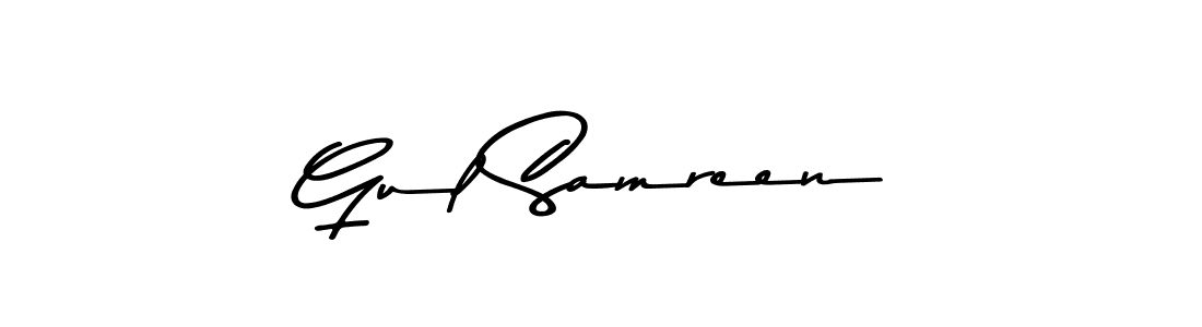 Gul Samreen stylish signature style. Best Handwritten Sign (Asem Kandis PERSONAL USE) for my name. Handwritten Signature Collection Ideas for my name Gul Samreen. Gul Samreen signature style 9 images and pictures png
