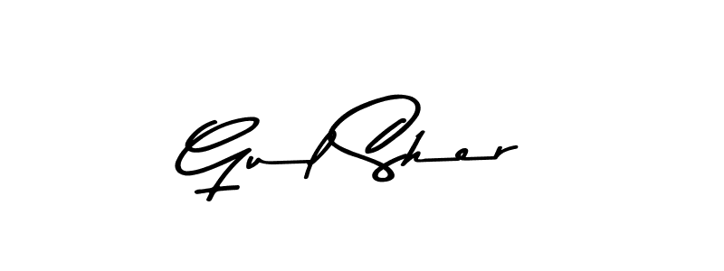 Also we have Gul Sher name is the best signature style. Create professional handwritten signature collection using Asem Kandis PERSONAL USE autograph style. Gul Sher signature style 9 images and pictures png