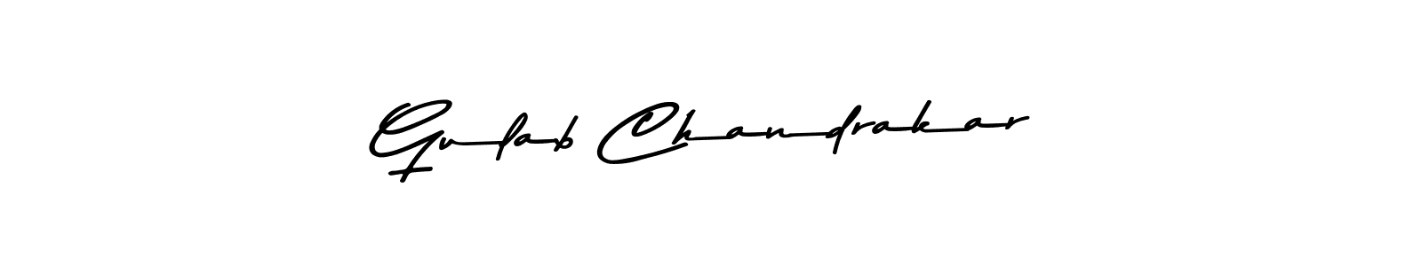 Also You can easily find your signature by using the search form. We will create Gulab Chandrakar name handwritten signature images for you free of cost using Asem Kandis PERSONAL USE sign style. Gulab Chandrakar signature style 9 images and pictures png