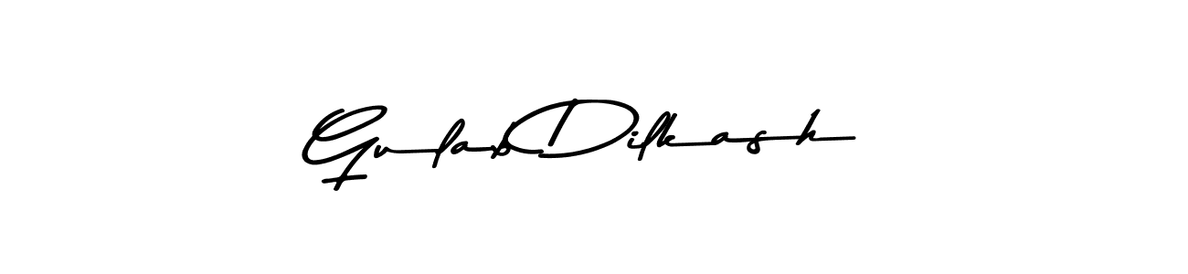 Gulab Dilkash stylish signature style. Best Handwritten Sign (Asem Kandis PERSONAL USE) for my name. Handwritten Signature Collection Ideas for my name Gulab Dilkash. Gulab Dilkash signature style 9 images and pictures png