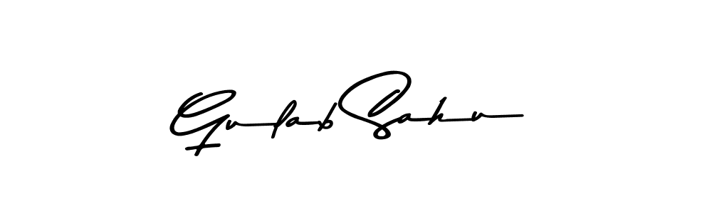 Design your own signature with our free online signature maker. With this signature software, you can create a handwritten (Asem Kandis PERSONAL USE) signature for name Gulab Sahu. Gulab Sahu signature style 9 images and pictures png