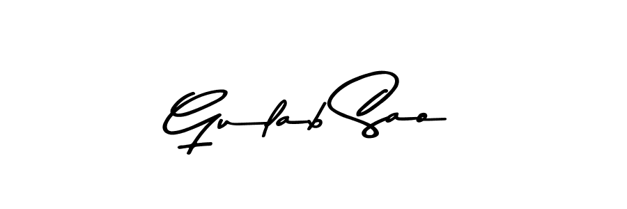 It looks lik you need a new signature style for name Gulab Sao. Design unique handwritten (Asem Kandis PERSONAL USE) signature with our free signature maker in just a few clicks. Gulab Sao signature style 9 images and pictures png