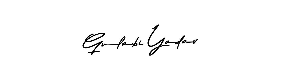 Make a beautiful signature design for name Gulabi Yadav. Use this online signature maker to create a handwritten signature for free. Gulabi Yadav signature style 9 images and pictures png