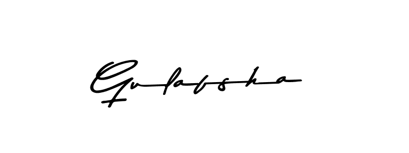 Make a beautiful signature design for name Gulafsha. With this signature (Asem Kandis PERSONAL USE) style, you can create a handwritten signature for free. Gulafsha signature style 9 images and pictures png