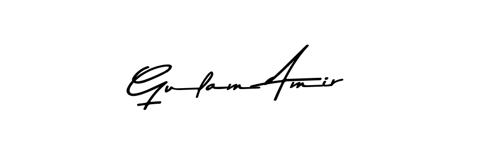 You should practise on your own different ways (Asem Kandis PERSONAL USE) to write your name (Gulam Amir) in signature. don't let someone else do it for you. Gulam Amir signature style 9 images and pictures png