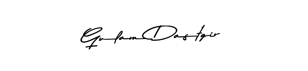 Design your own signature with our free online signature maker. With this signature software, you can create a handwritten (Asem Kandis PERSONAL USE) signature for name Gulam Dastgir. Gulam Dastgir signature style 9 images and pictures png