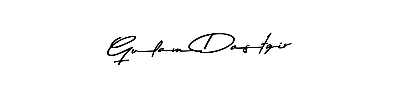 Design your own signature with our free online signature maker. With this signature software, you can create a handwritten (Asem Kandis PERSONAL USE) signature for name Gulam Dastgir. Gulam Dastgir signature style 9 images and pictures png