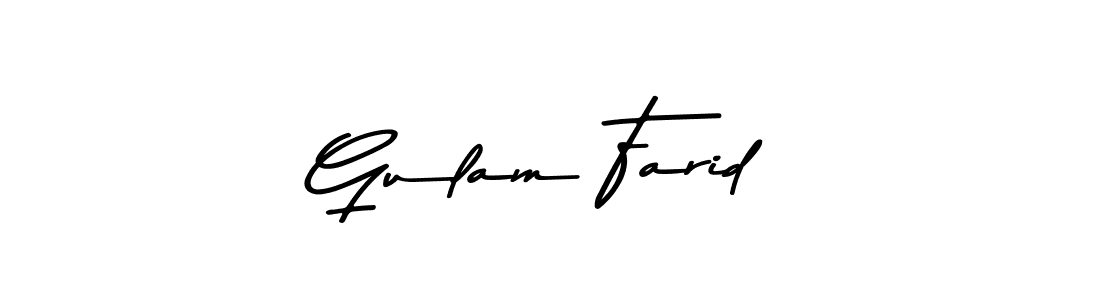 Gulam Farid stylish signature style. Best Handwritten Sign (Asem Kandis PERSONAL USE) for my name. Handwritten Signature Collection Ideas for my name Gulam Farid. Gulam Farid signature style 9 images and pictures png