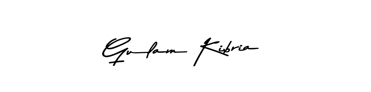 Design your own signature with our free online signature maker. With this signature software, you can create a handwritten (Asem Kandis PERSONAL USE) signature for name Gulam Kibria. Gulam Kibria signature style 9 images and pictures png