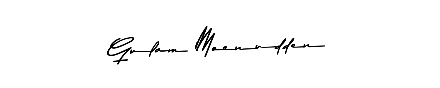 The best way (Asem Kandis PERSONAL USE) to make a short signature is to pick only two or three words in your name. The name Gulam Moenudden include a total of six letters. For converting this name. Gulam Moenudden signature style 9 images and pictures png