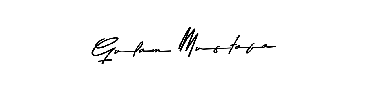 Gulam Mustafa stylish signature style. Best Handwritten Sign (Asem Kandis PERSONAL USE) for my name. Handwritten Signature Collection Ideas for my name Gulam Mustafa. Gulam Mustafa signature style 9 images and pictures png