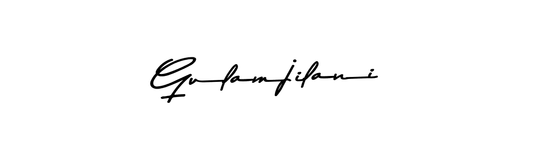 Also You can easily find your signature by using the search form. We will create Gulamjilani name handwritten signature images for you free of cost using Asem Kandis PERSONAL USE sign style. Gulamjilani signature style 9 images and pictures png