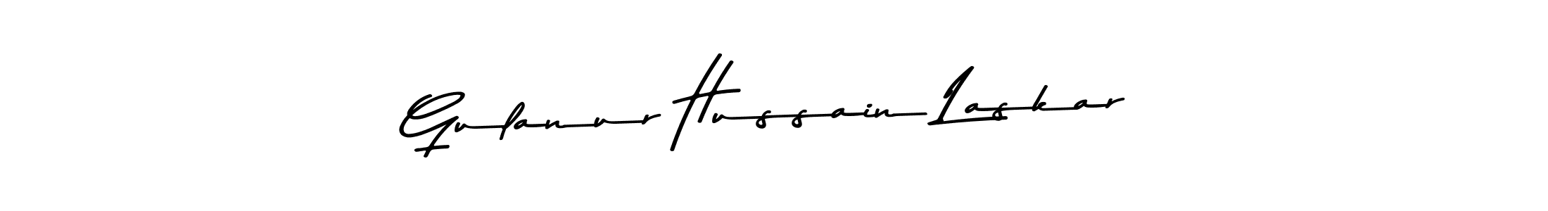 The best way (Asem Kandis PERSONAL USE) to make a short signature is to pick only two or three words in your name. The name Gulanur Hussain Laskar include a total of six letters. For converting this name. Gulanur Hussain Laskar signature style 9 images and pictures png