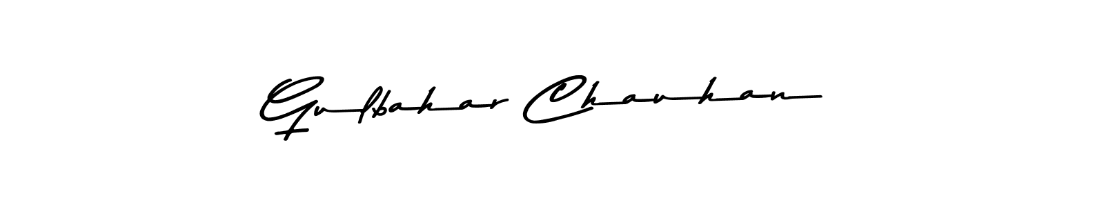 Create a beautiful signature design for name Gulbahar Chauhan. With this signature (Asem Kandis PERSONAL USE) fonts, you can make a handwritten signature for free. Gulbahar Chauhan signature style 9 images and pictures png