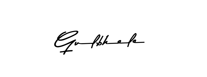 Create a beautiful signature design for name Gulbhele. With this signature (Asem Kandis PERSONAL USE) fonts, you can make a handwritten signature for free. Gulbhele signature style 9 images and pictures png