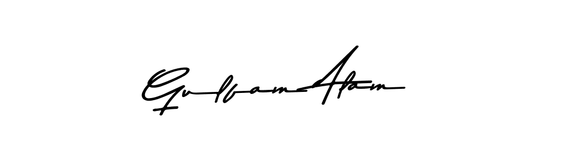 Create a beautiful signature design for name Gulfam Alam. With this signature (Asem Kandis PERSONAL USE) fonts, you can make a handwritten signature for free. Gulfam Alam signature style 9 images and pictures png