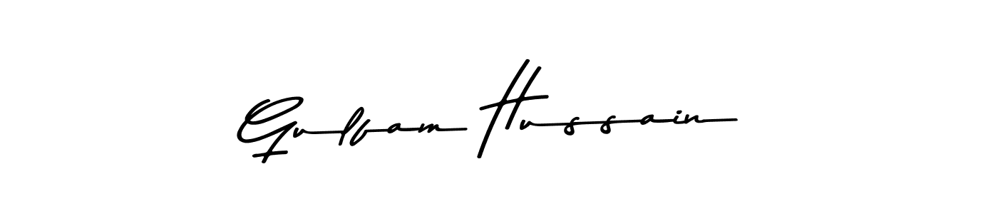Gulfam Hussain stylish signature style. Best Handwritten Sign (Asem Kandis PERSONAL USE) for my name. Handwritten Signature Collection Ideas for my name Gulfam Hussain. Gulfam Hussain signature style 9 images and pictures png