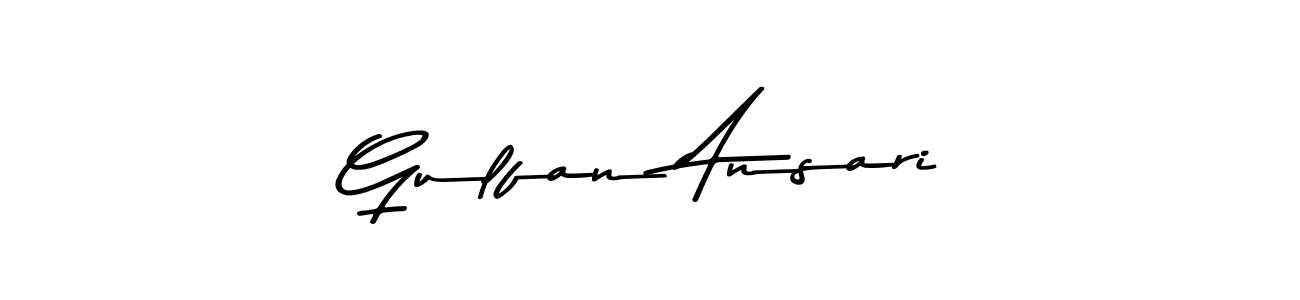 Make a beautiful signature design for name Gulfan Ansari. Use this online signature maker to create a handwritten signature for free. Gulfan Ansari signature style 9 images and pictures png