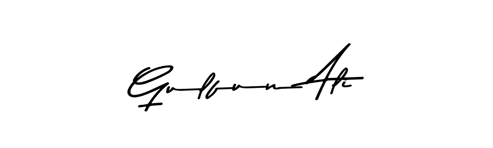 Gulfun Ali stylish signature style. Best Handwritten Sign (Asem Kandis PERSONAL USE) for my name. Handwritten Signature Collection Ideas for my name Gulfun Ali. Gulfun Ali signature style 9 images and pictures png