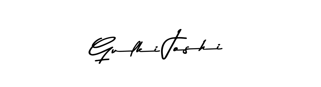 Make a beautiful signature design for name Gulki Joshi. With this signature (Asem Kandis PERSONAL USE) style, you can create a handwritten signature for free. Gulki Joshi signature style 9 images and pictures png