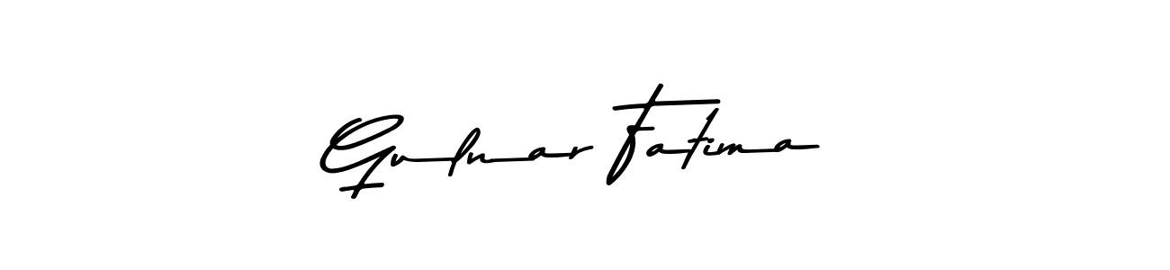 Gulnar Fatima stylish signature style. Best Handwritten Sign (Asem Kandis PERSONAL USE) for my name. Handwritten Signature Collection Ideas for my name Gulnar Fatima. Gulnar Fatima signature style 9 images and pictures png