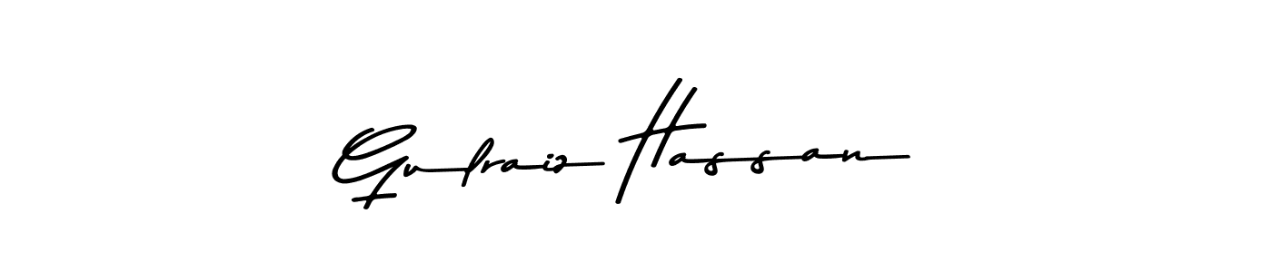 Use a signature maker to create a handwritten signature online. With this signature software, you can design (Asem Kandis PERSONAL USE) your own signature for name Gulraiz Hassan. Gulraiz Hassan signature style 9 images and pictures png