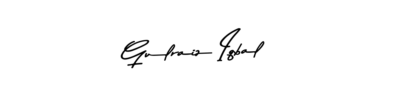 Create a beautiful signature design for name Gulraiz Iqbal. With this signature (Asem Kandis PERSONAL USE) fonts, you can make a handwritten signature for free. Gulraiz Iqbal signature style 9 images and pictures png