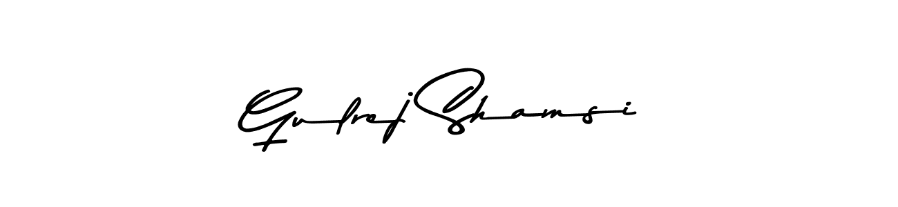 Make a beautiful signature design for name Gulrej Shamsi. Use this online signature maker to create a handwritten signature for free. Gulrej Shamsi signature style 9 images and pictures png