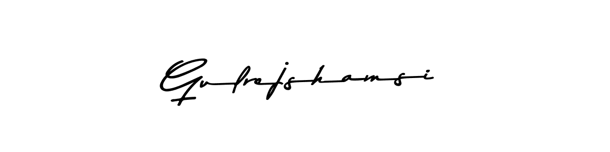Also You can easily find your signature by using the search form. We will create Gulrejshamsi name handwritten signature images for you free of cost using Asem Kandis PERSONAL USE sign style. Gulrejshamsi signature style 9 images and pictures png